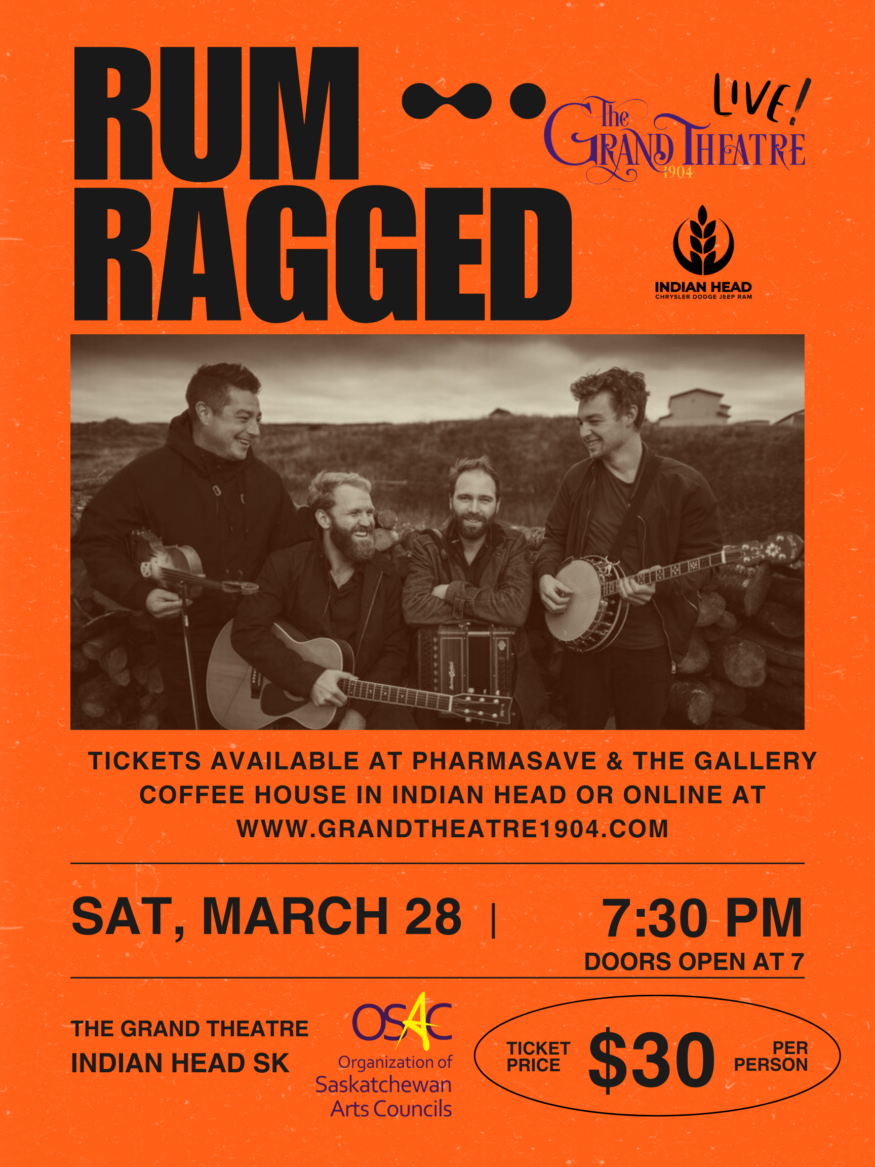 Rum Ragged - Mar 28 | Grand Theatre 1904